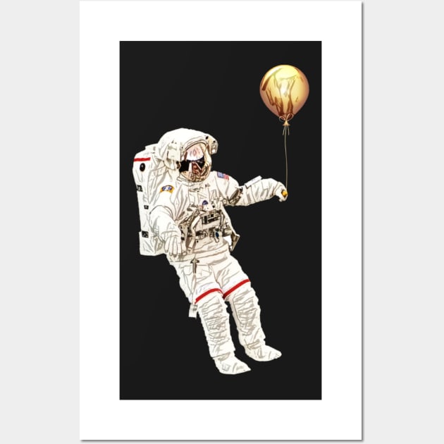 Astronout Wall Art by SummerTshirt